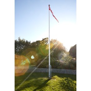 4 meter hvid glasfiber flagstang til sttte