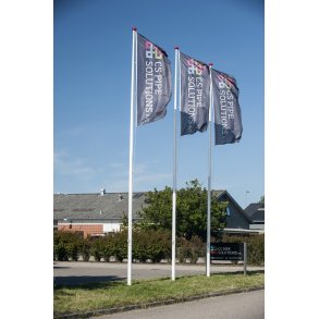 12 meter flagstang med vippebeslag