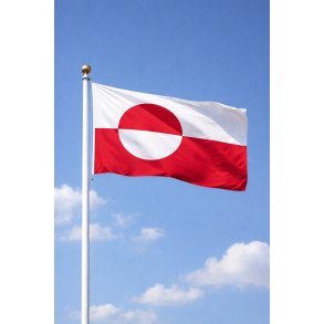 Gr�nlandsk flag til flagstang