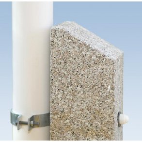 Granitsttte 15 x 15 x 200 cm - rdlig granit