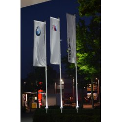 Flagbelysning - LED Lampe til montering p flagstang 9-12 meter