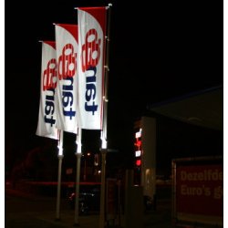 Flagbelysning - LED Lampe til montering p flagstang 6-8 meter