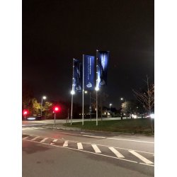 Flagbelysning - LED Lampe til montering p flagstang 9-12 meter