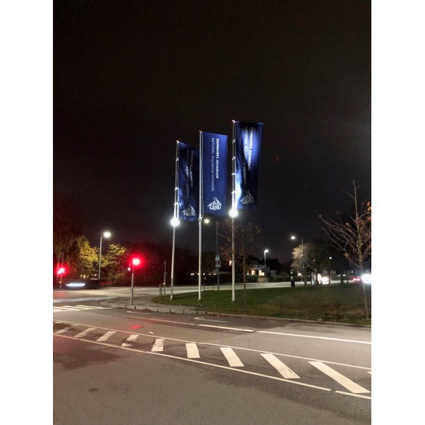 Flagbelysning - LED Lampe til montering p flagstang 9-12 meter